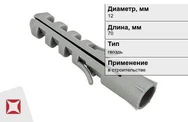 Дюбель гвоздь 12x70 мм в Караганде