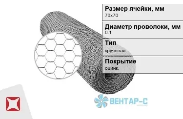 Сетка Манье двойного кручения 0,1x70х70 в Караганде